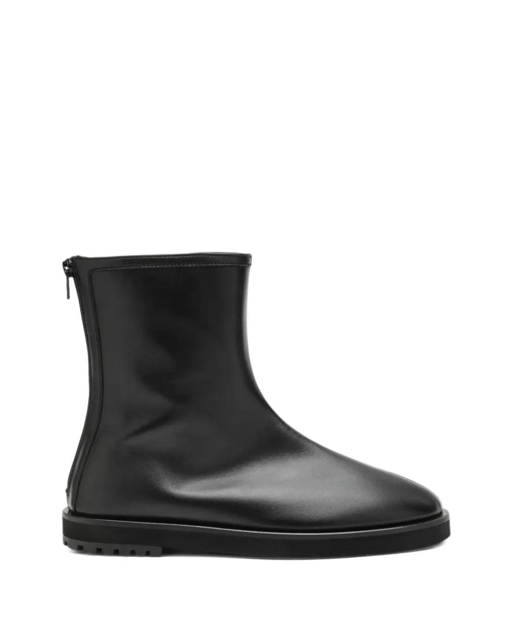 Dear Frances Black Joss Rear-Zip Boots