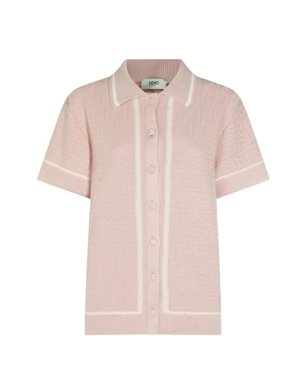 Fendi Pink Button-Fastening Shirt