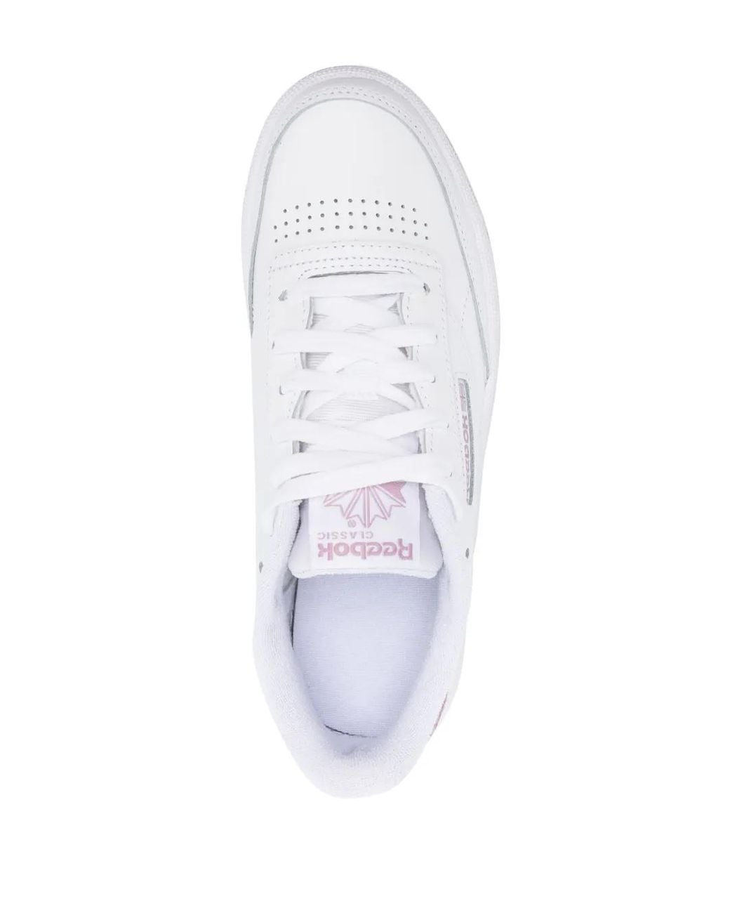 Reebok White Logo Low-Top Sneakers