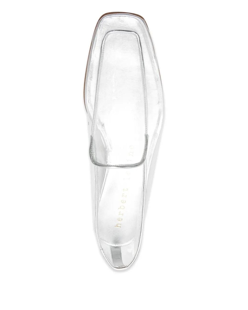 Herbert Levine White Loafer Mit Eckiger Kappe