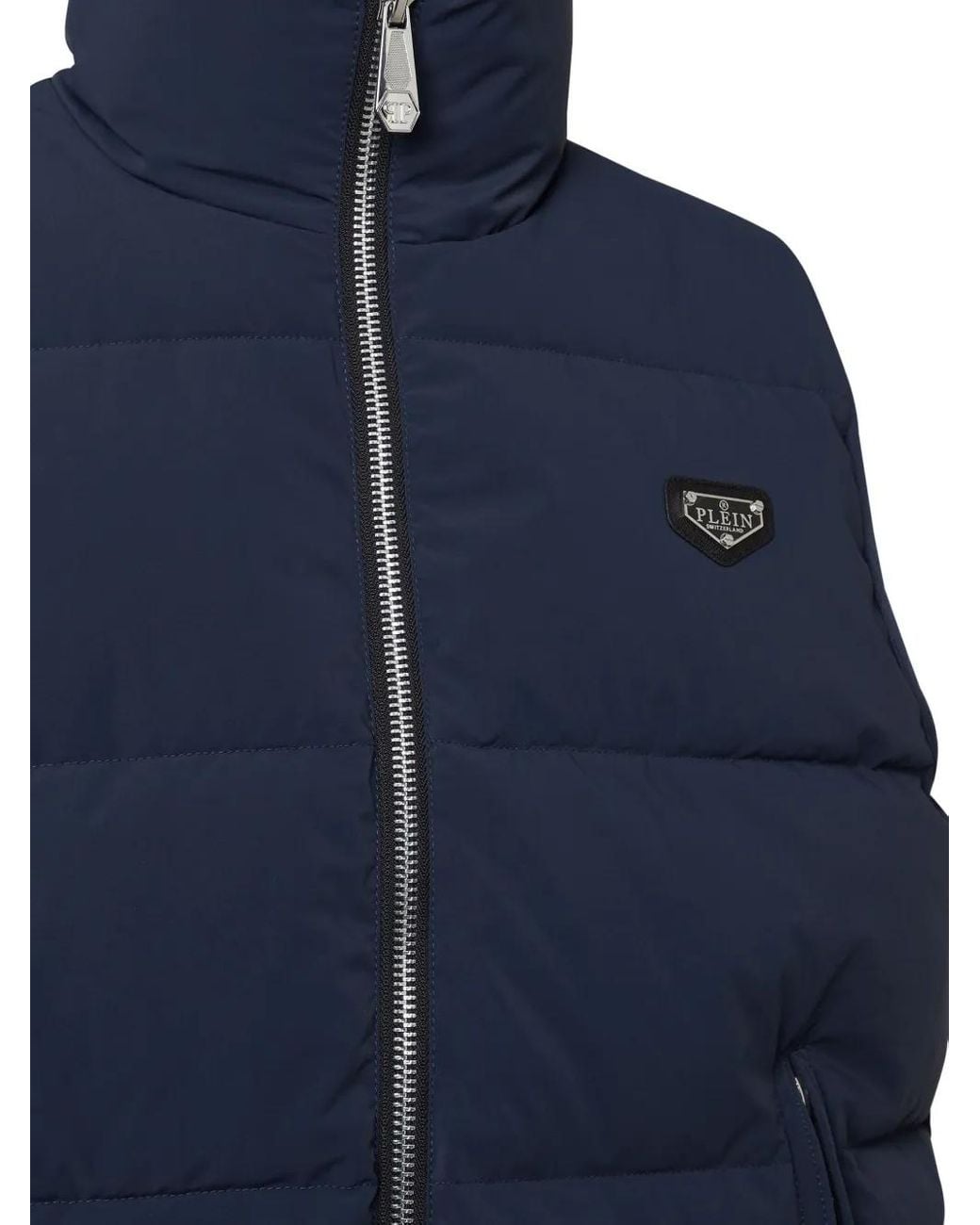 Philipp Plein Blue Down Gilet for men