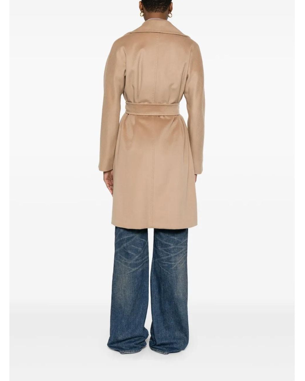 Max Mara Natural Wool Midi Coat