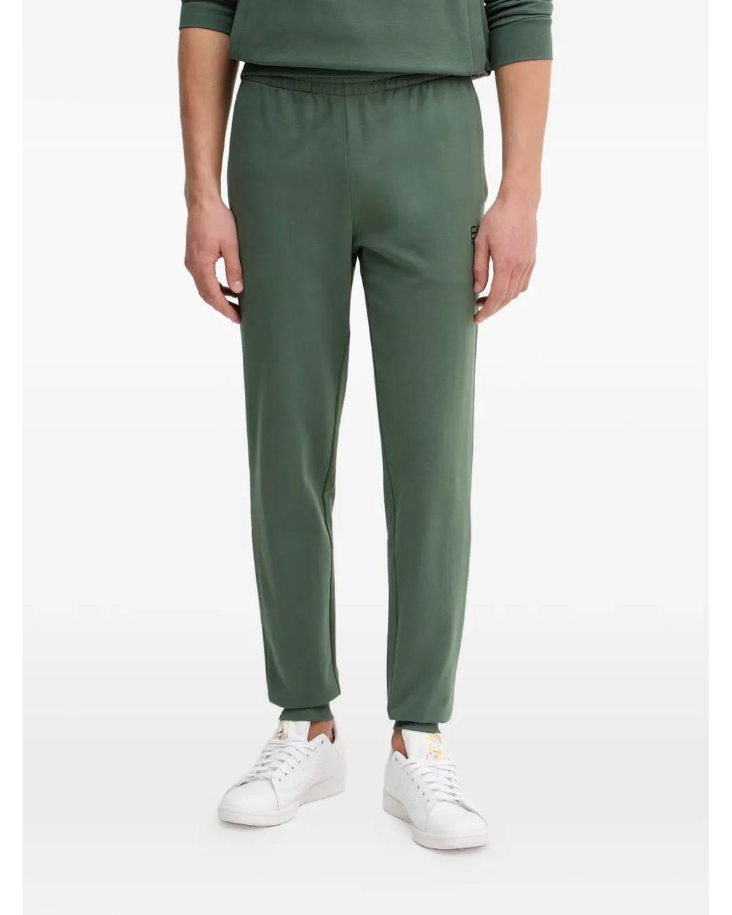 EA7 Green Cotton Core Identity Tracksuit for men