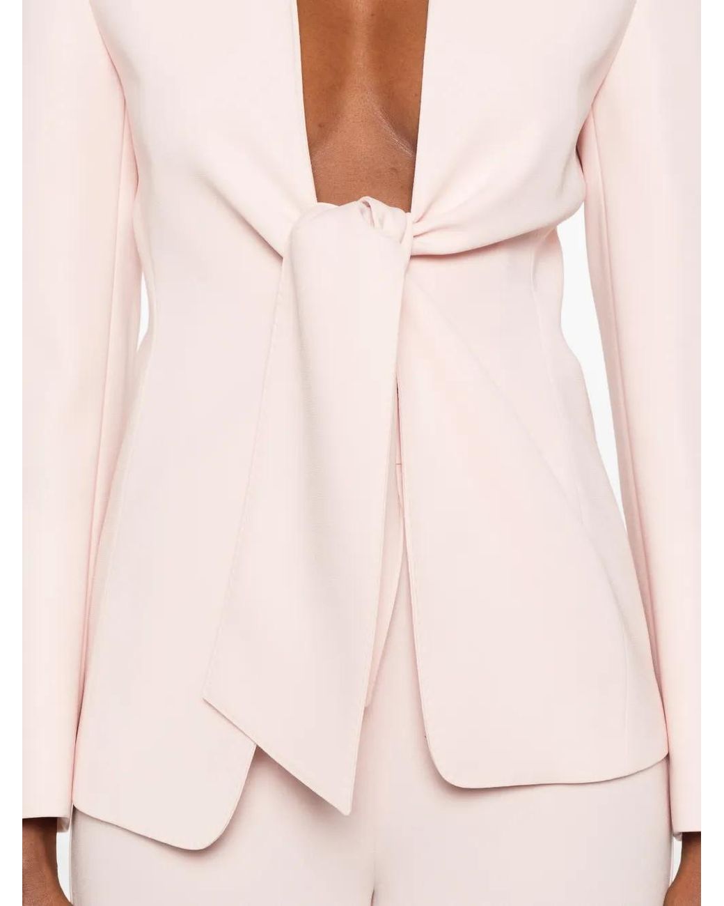 Max Mara Pink Tie-Fastening Jacket