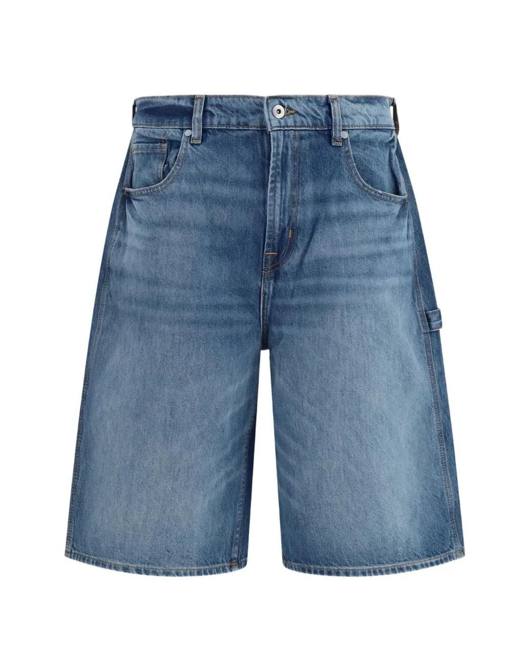 7 For All Mankind Blue Short Ample En Jean for men