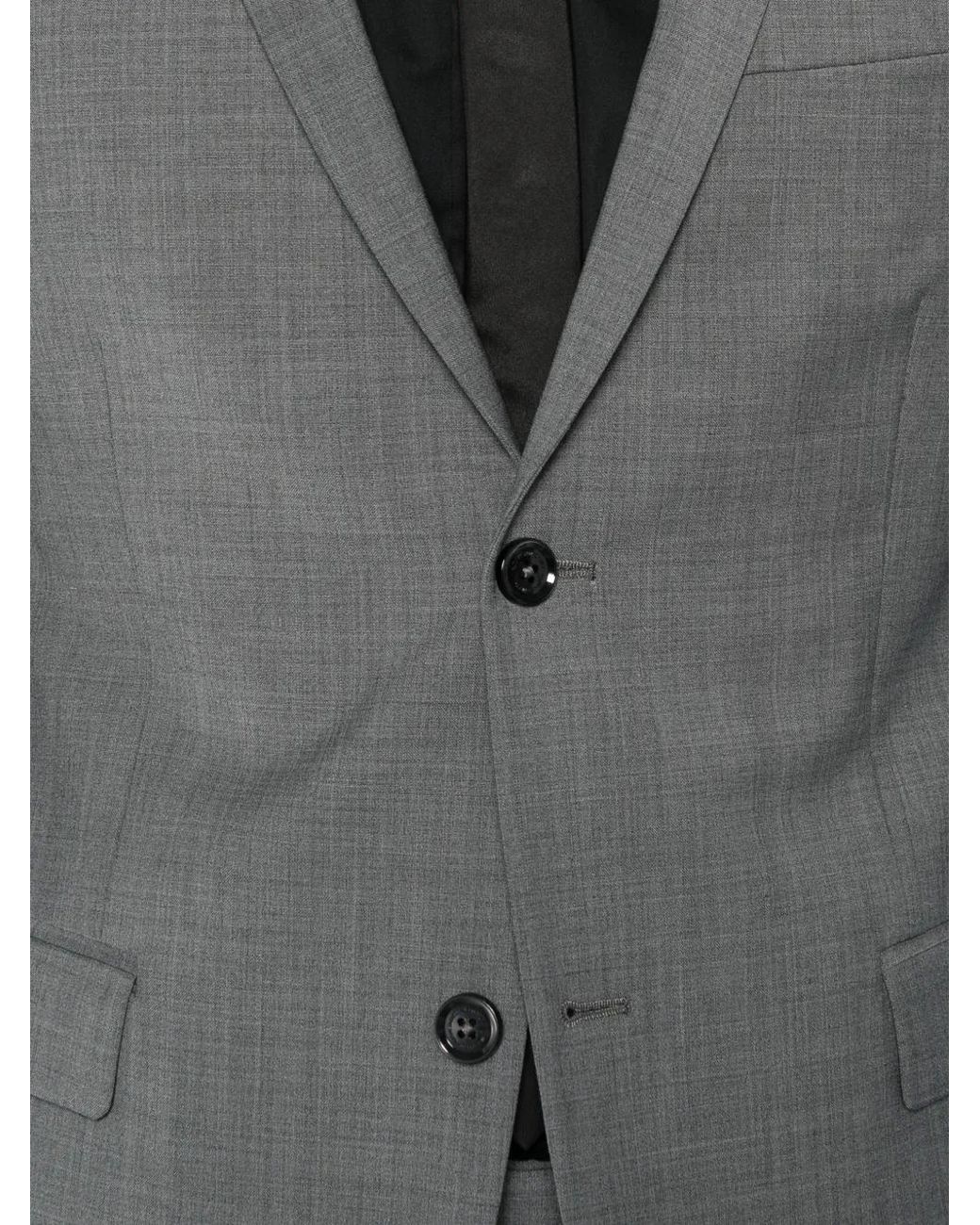 Daniele Alessandrini Gray Single-Breasted Tailored Suit for men