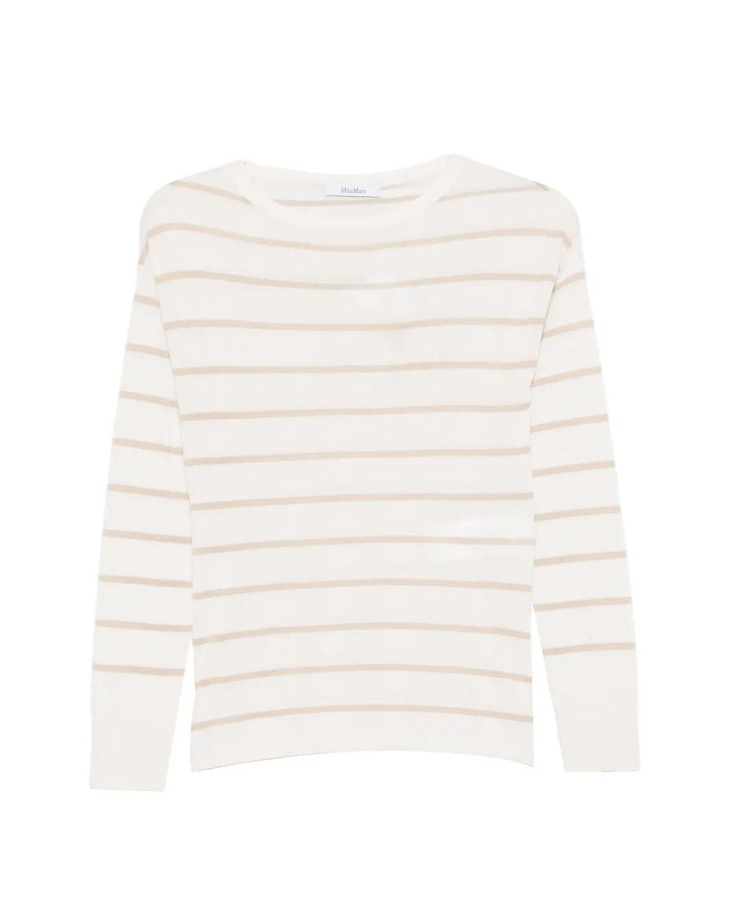 Max Mara White Striped T-Shirt