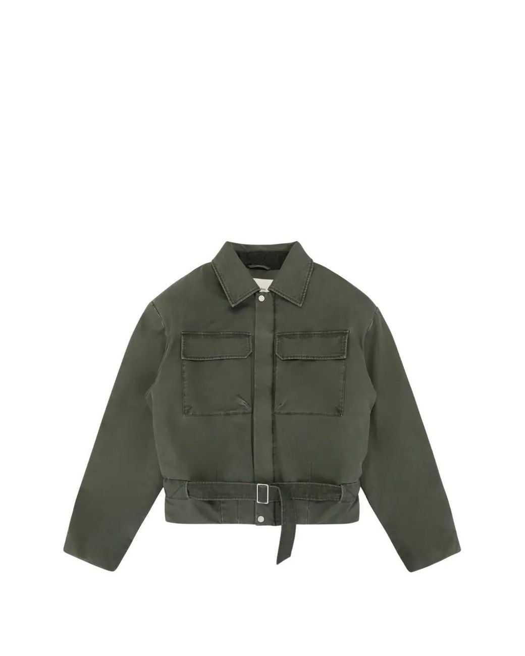 Entire studios Green Veste À Taille Ceinturée