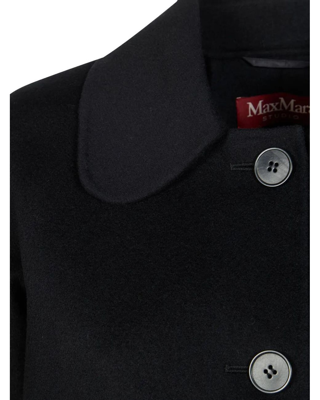 Max Mara Black Buttoned Pocket Jacket