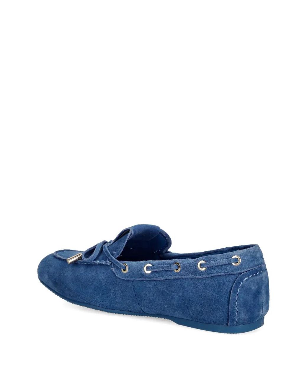 Guess Blue Aisha Tie-Detail Loafers