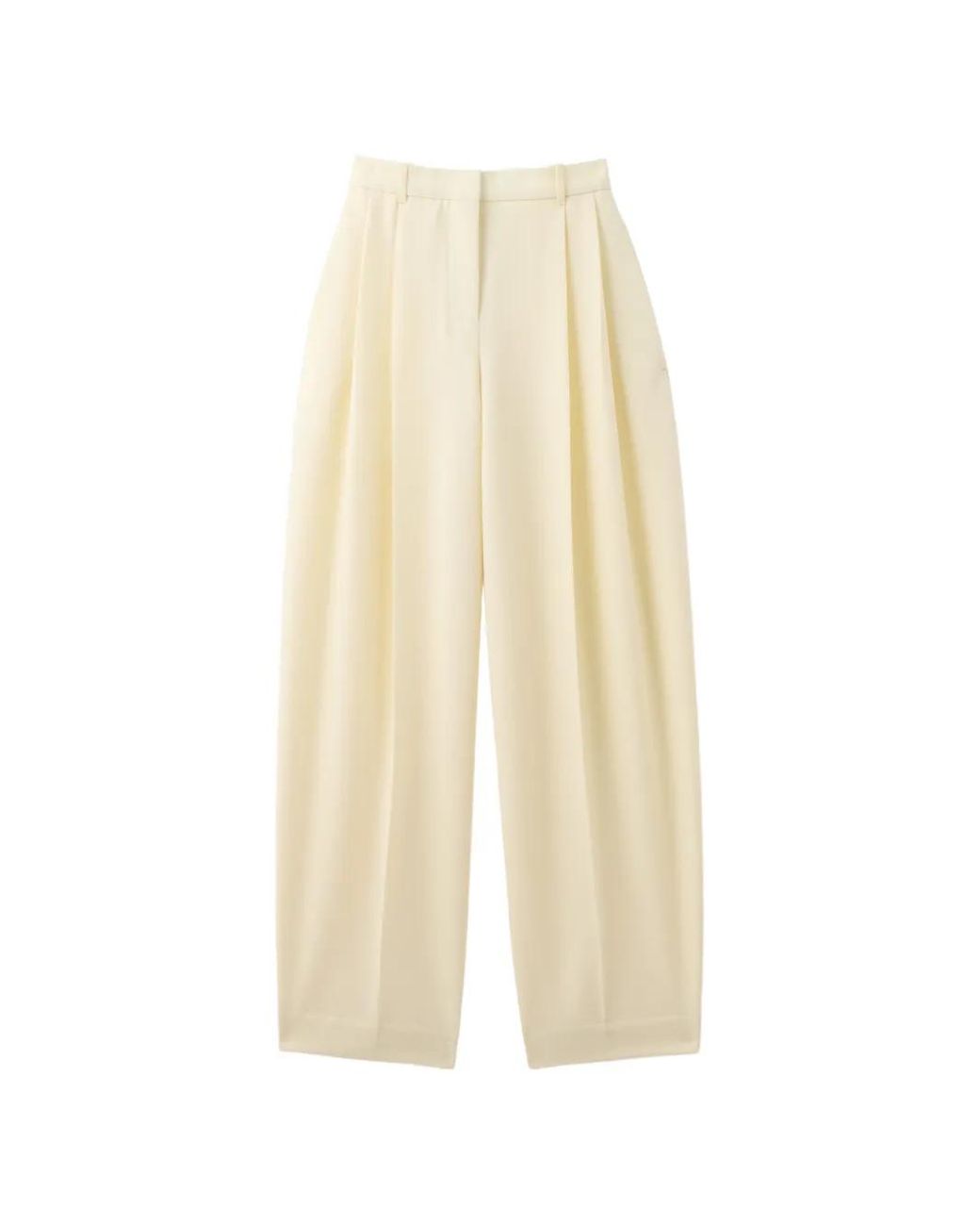 Jacquemus Palazzo Plooibroek in het White