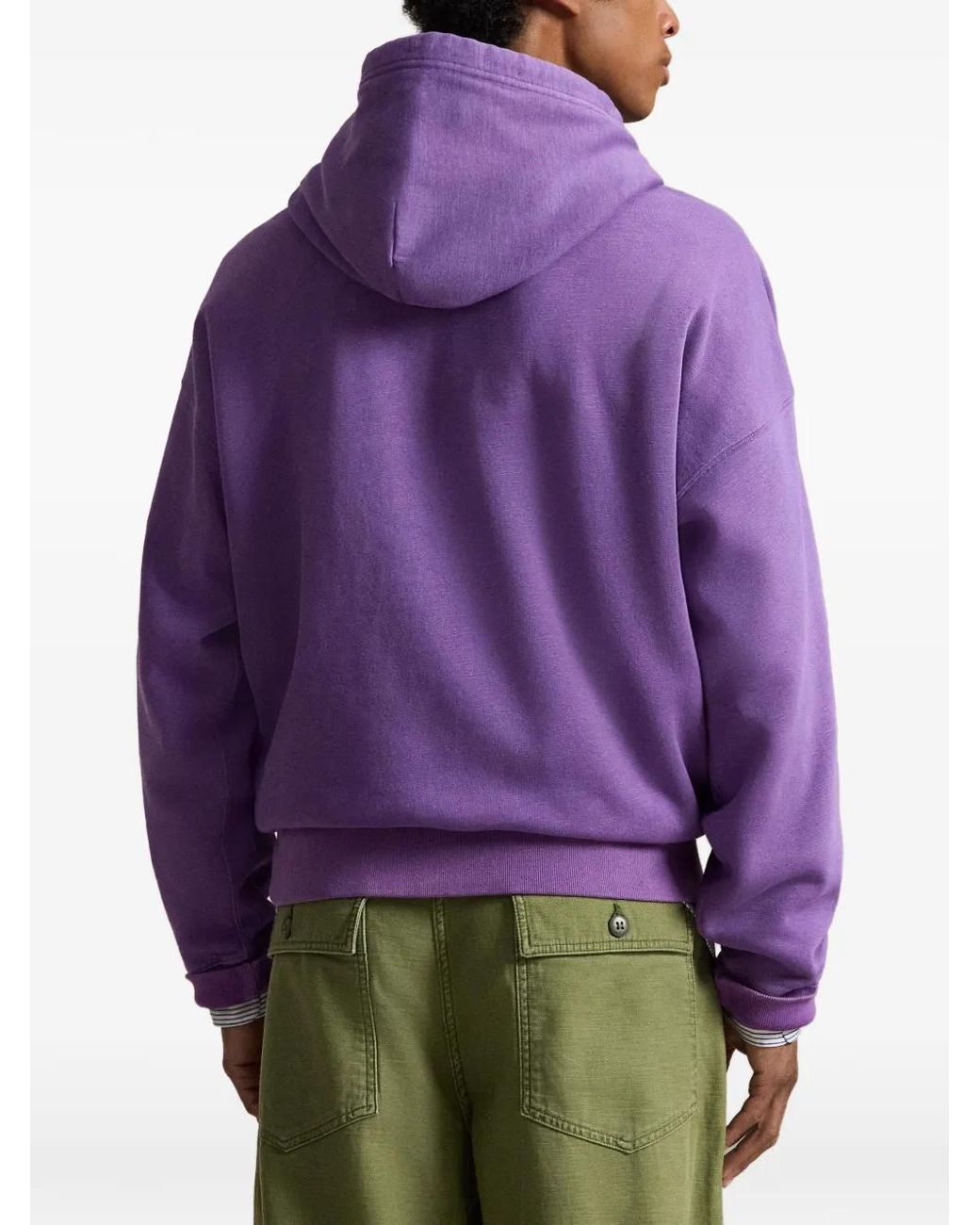 Polo Ralph Lauren Purple The Ralph Logo Hoodie for men