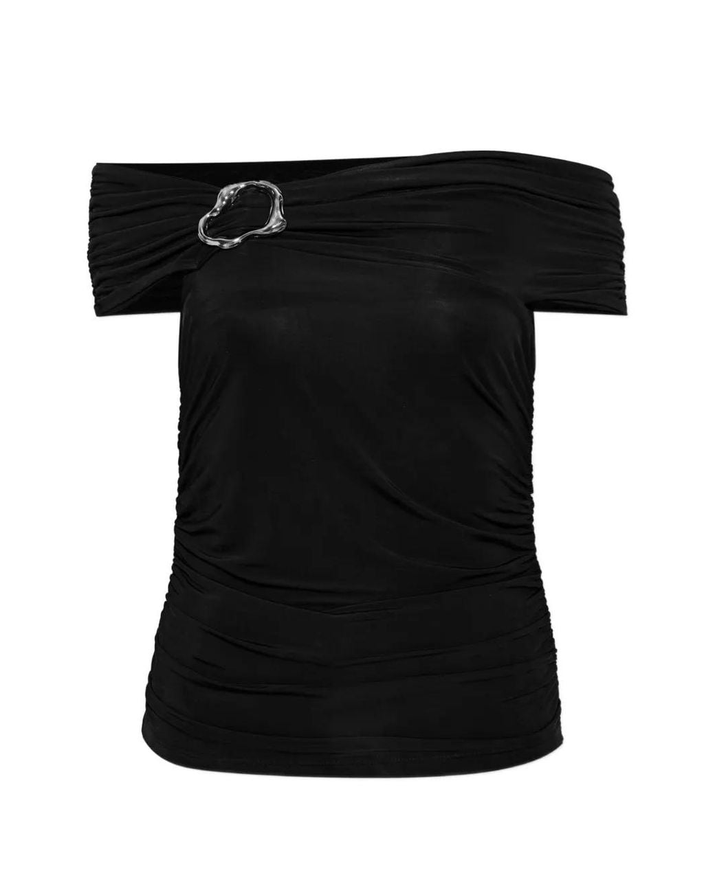 Gestuz Black Laily Off-Shoulder Top