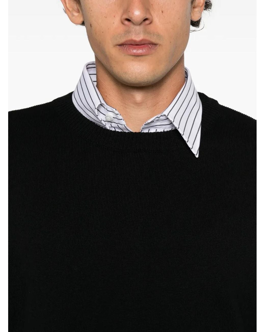 Jersey Con Cuello Redondo MARSĒM de hombre de color Black