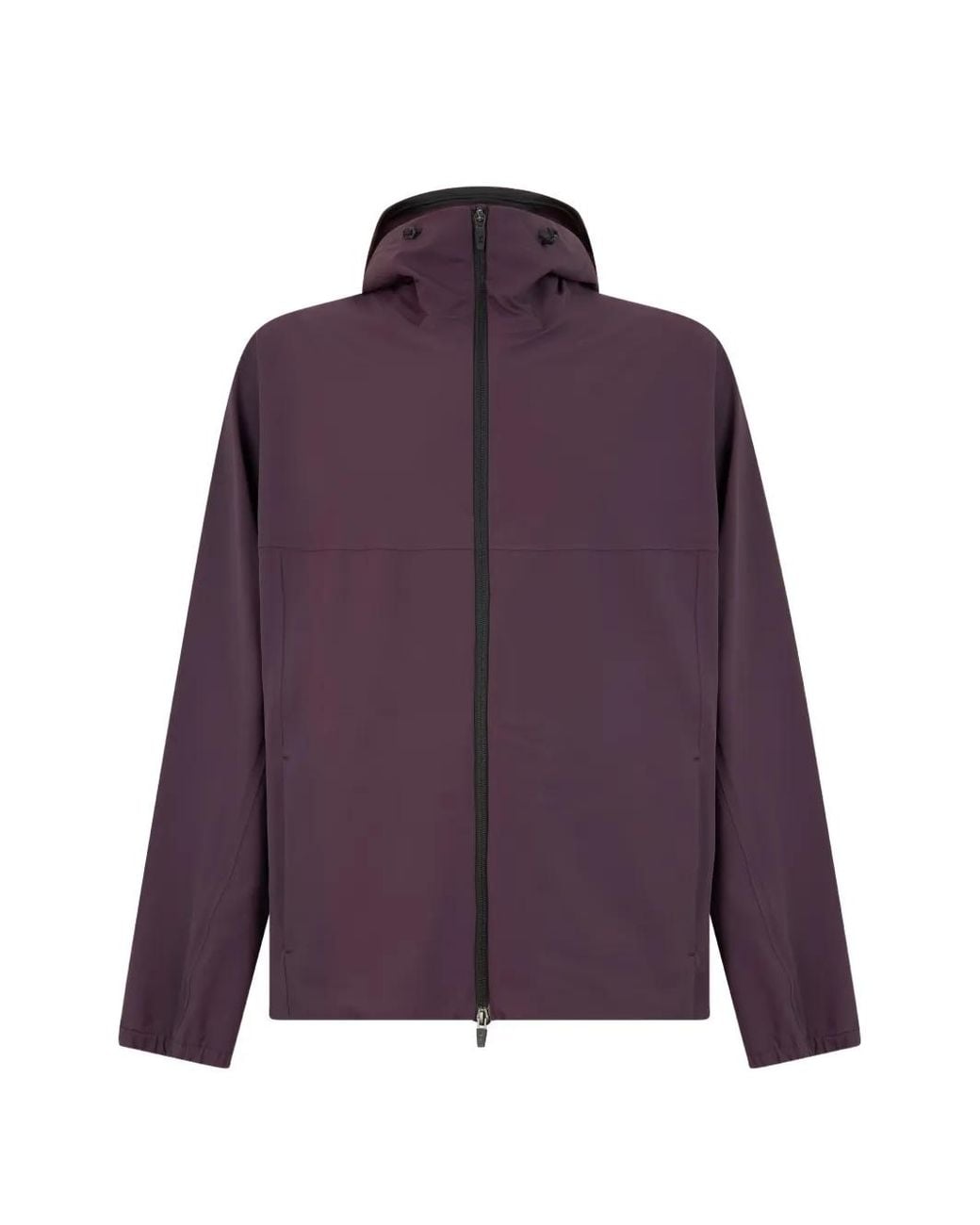 Herno Purple Zip-Up Hooded Jacket for men
