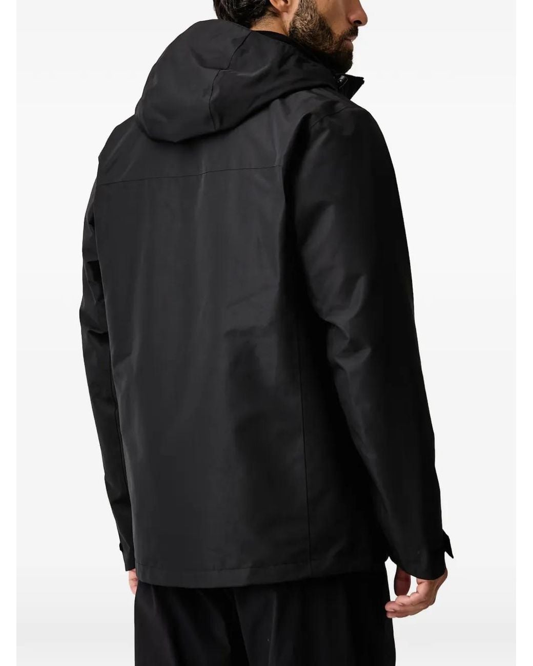 Jack Wolfskin Black Stonetrail 3In1 Jkt M Hooded Jacket for men