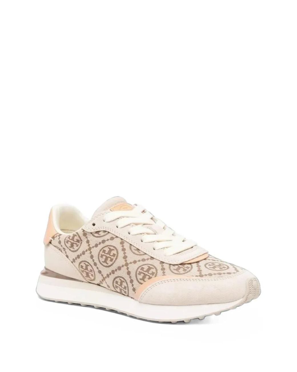 Tory Burch Natural Destiny T Monogram Jacquard Sneakers