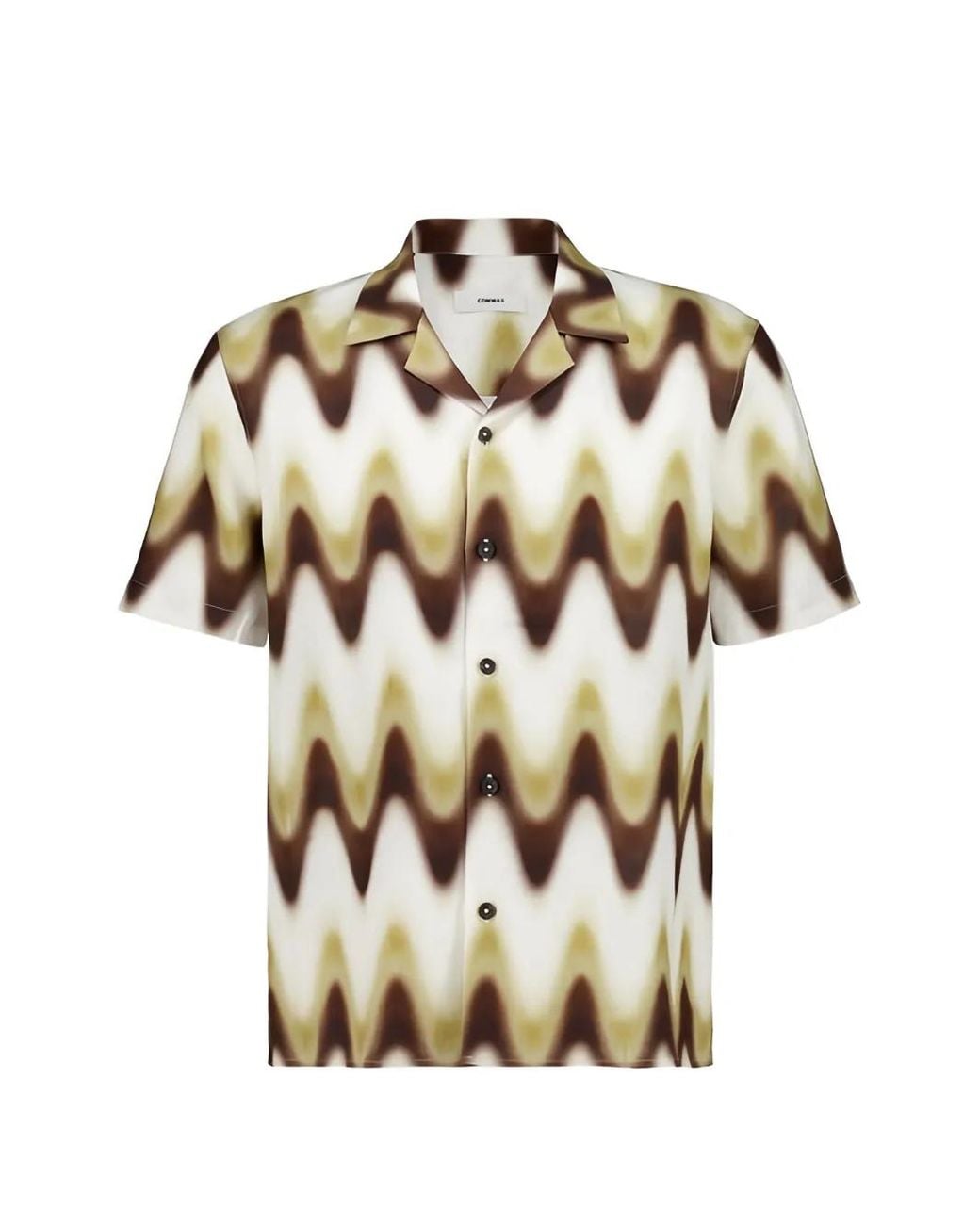 Homme by Michele Rossi Metallic Wave Gradient Slim Shirt for men