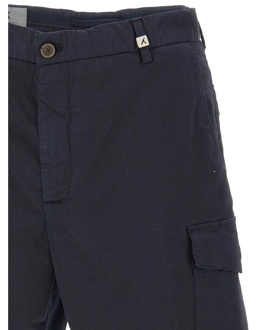 Myths Blue Short En Coton À Poches Cargo for men