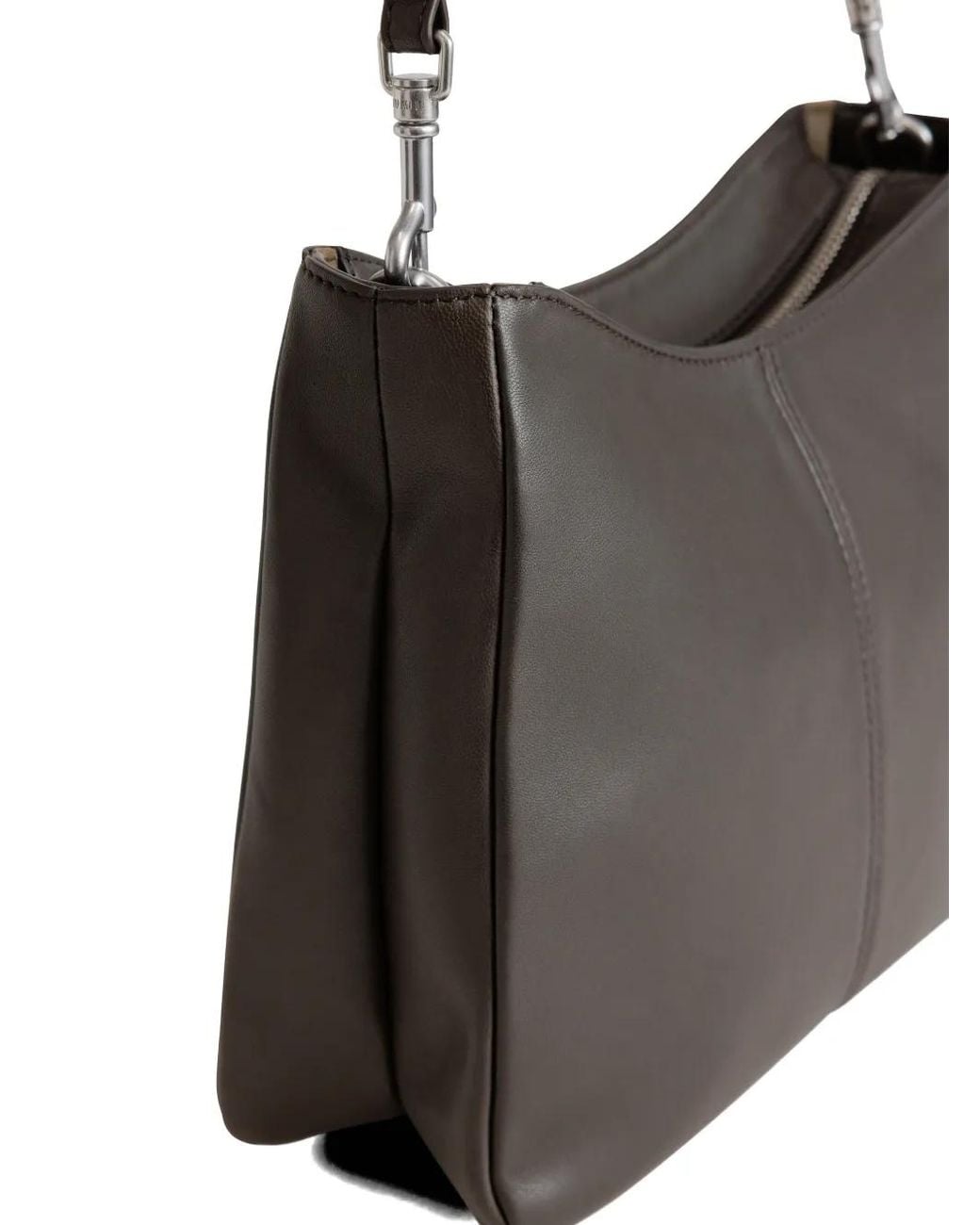Yu Mei Black Sac Porté Épaule Joan En Cuir