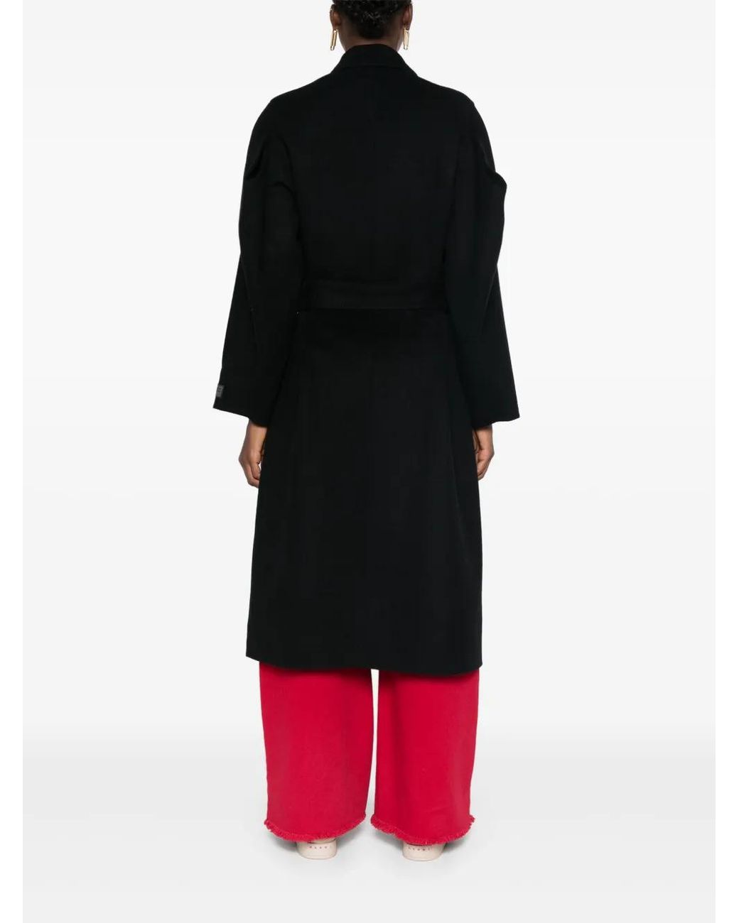 KENZO Black Double-Breasted Coat
