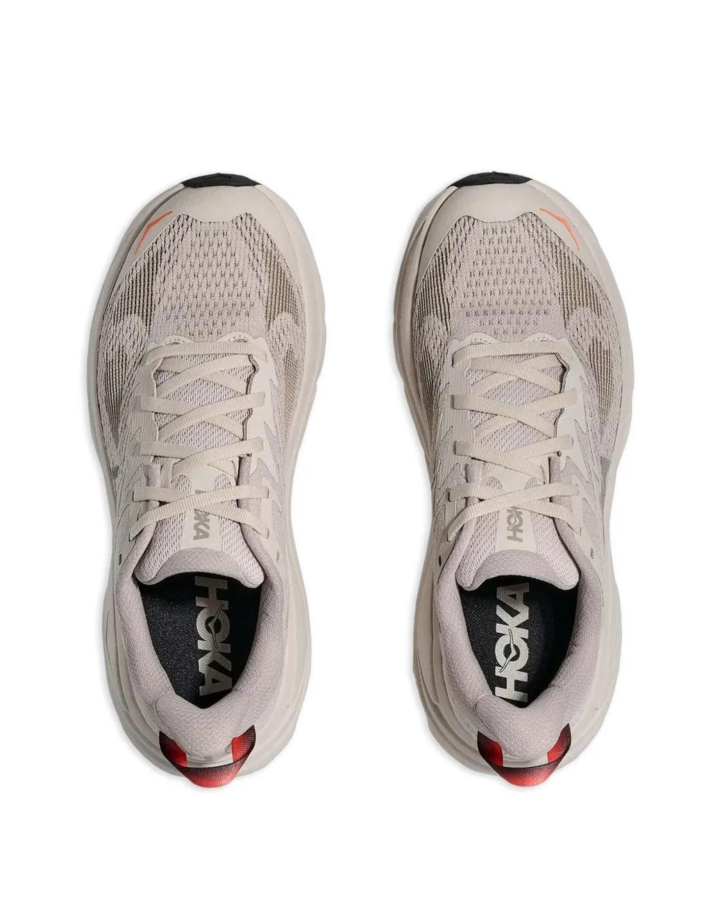 Hoka One One White Challenger 8 Logo-Detail Sneakers