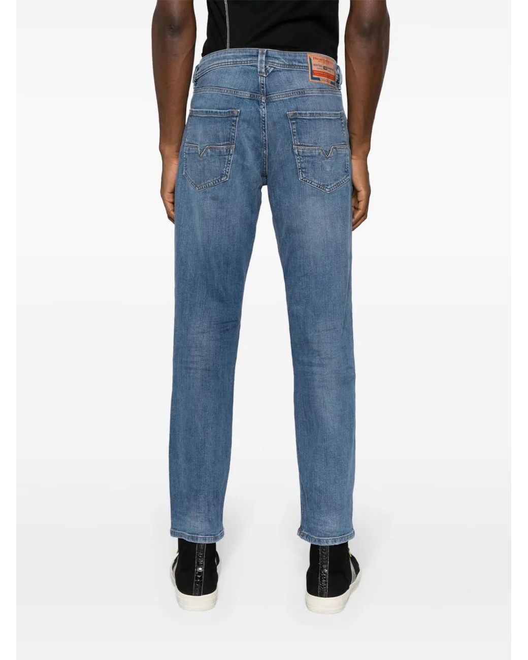 DIESEL Blue Larkee-Beex Tapered Jeans for men