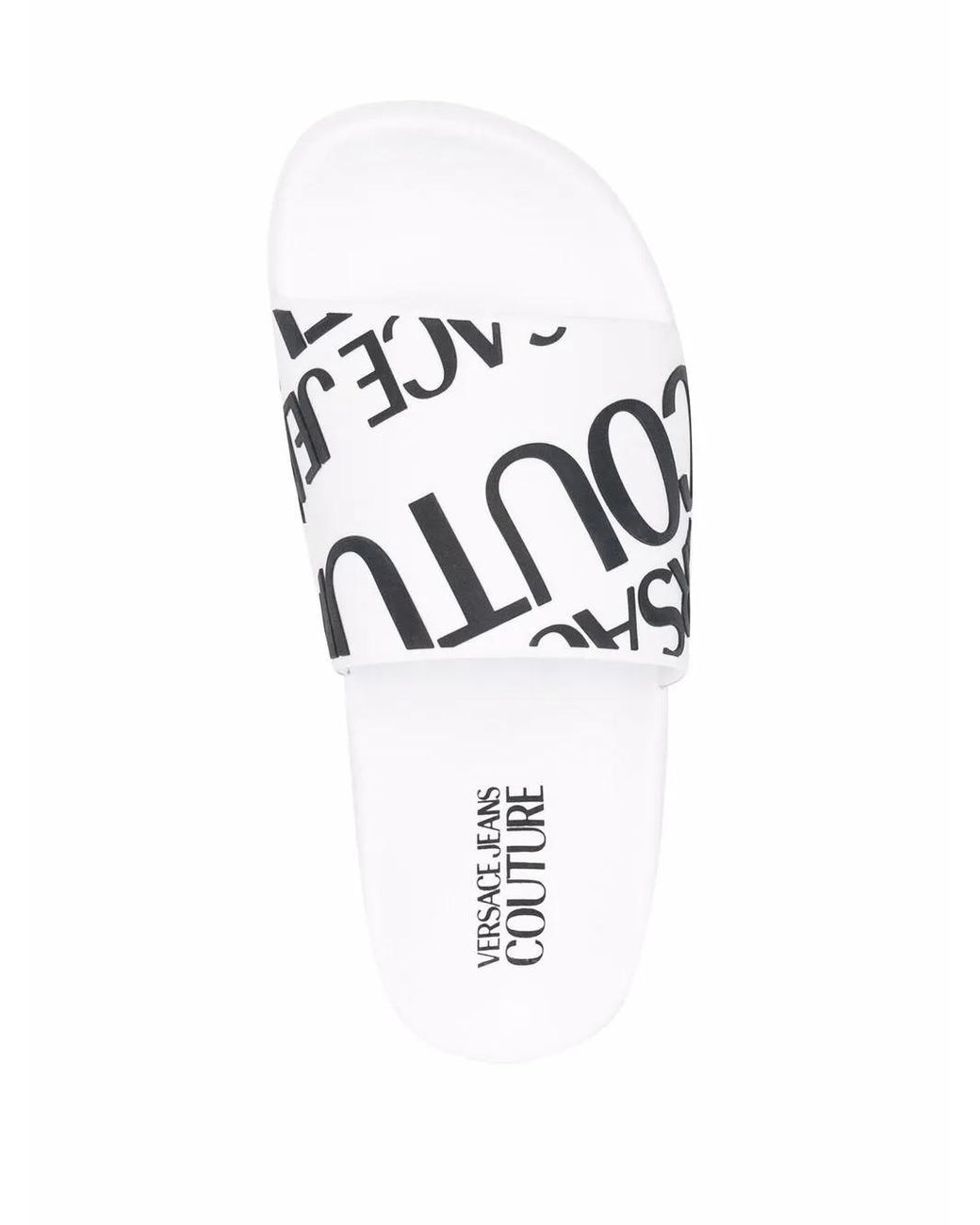Versace Jeans Couture White Jeans Couture Logo Sliders