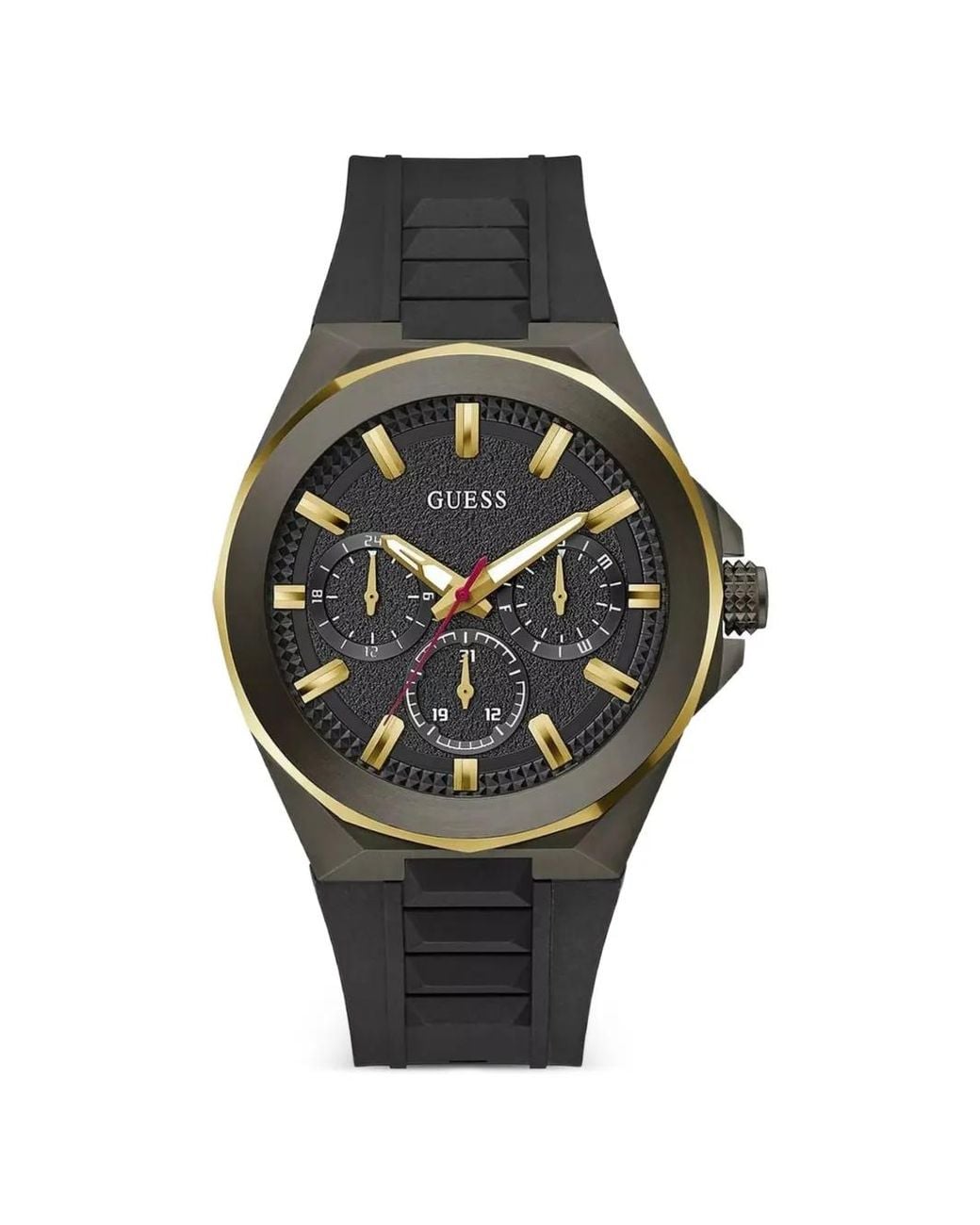 Guess Gray Logo-Detail 46Mm Watch for men