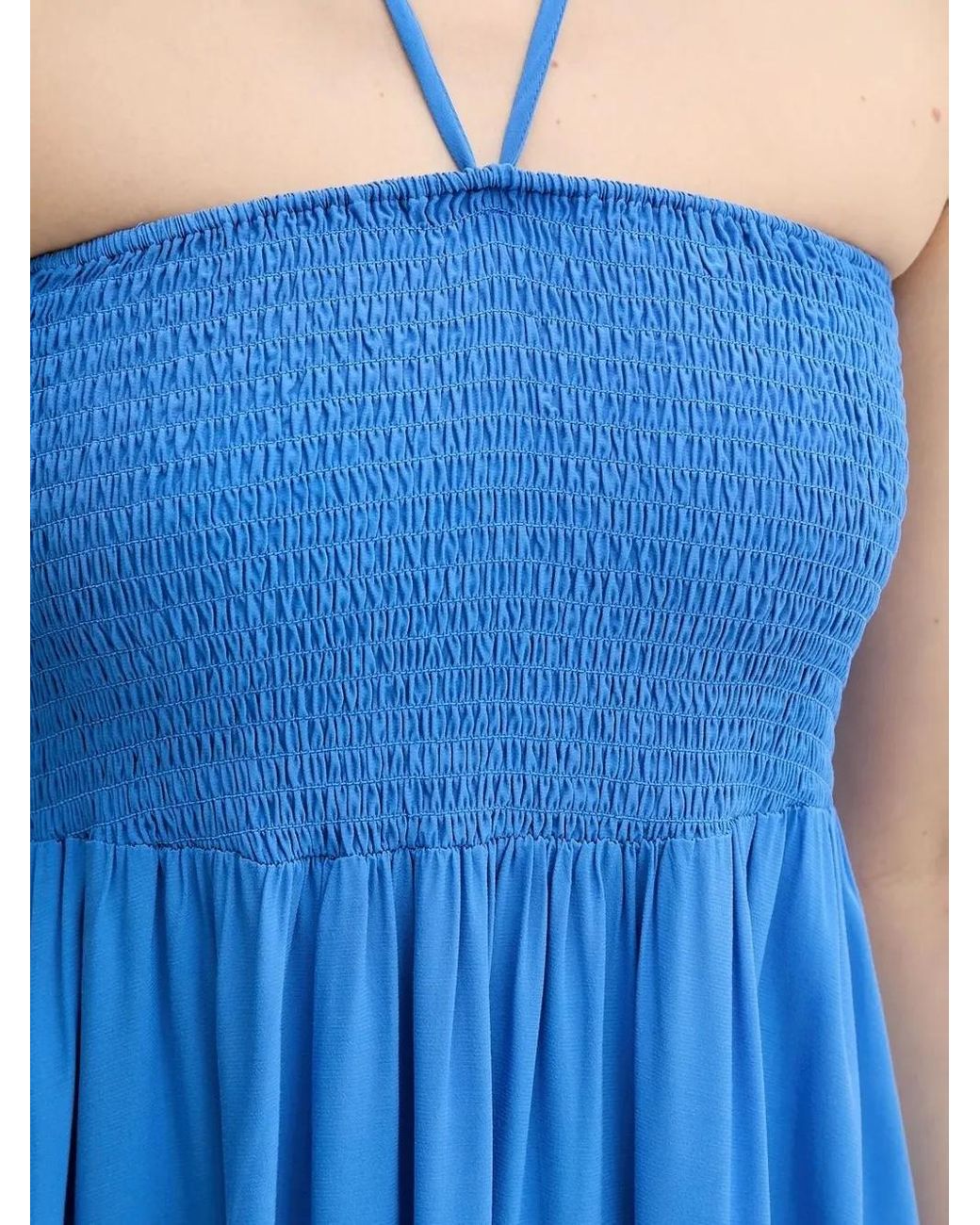 Gestuz Blue Halterneck Maxi Dress