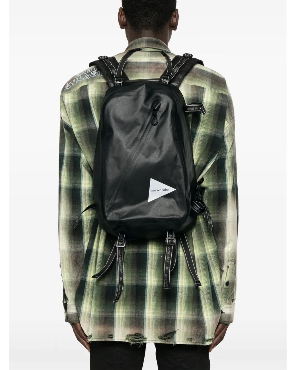 And Wander Black Waterproof Backpack for men
