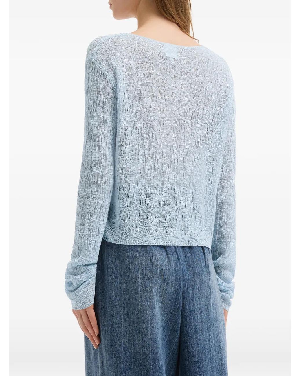 B+ AB Blue Buttoned V-Neck Cardigan