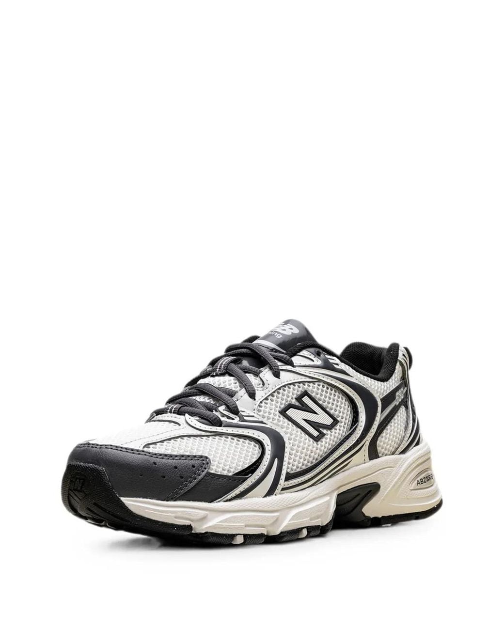New Balance White 530 Mesh-Panelled Sneakers