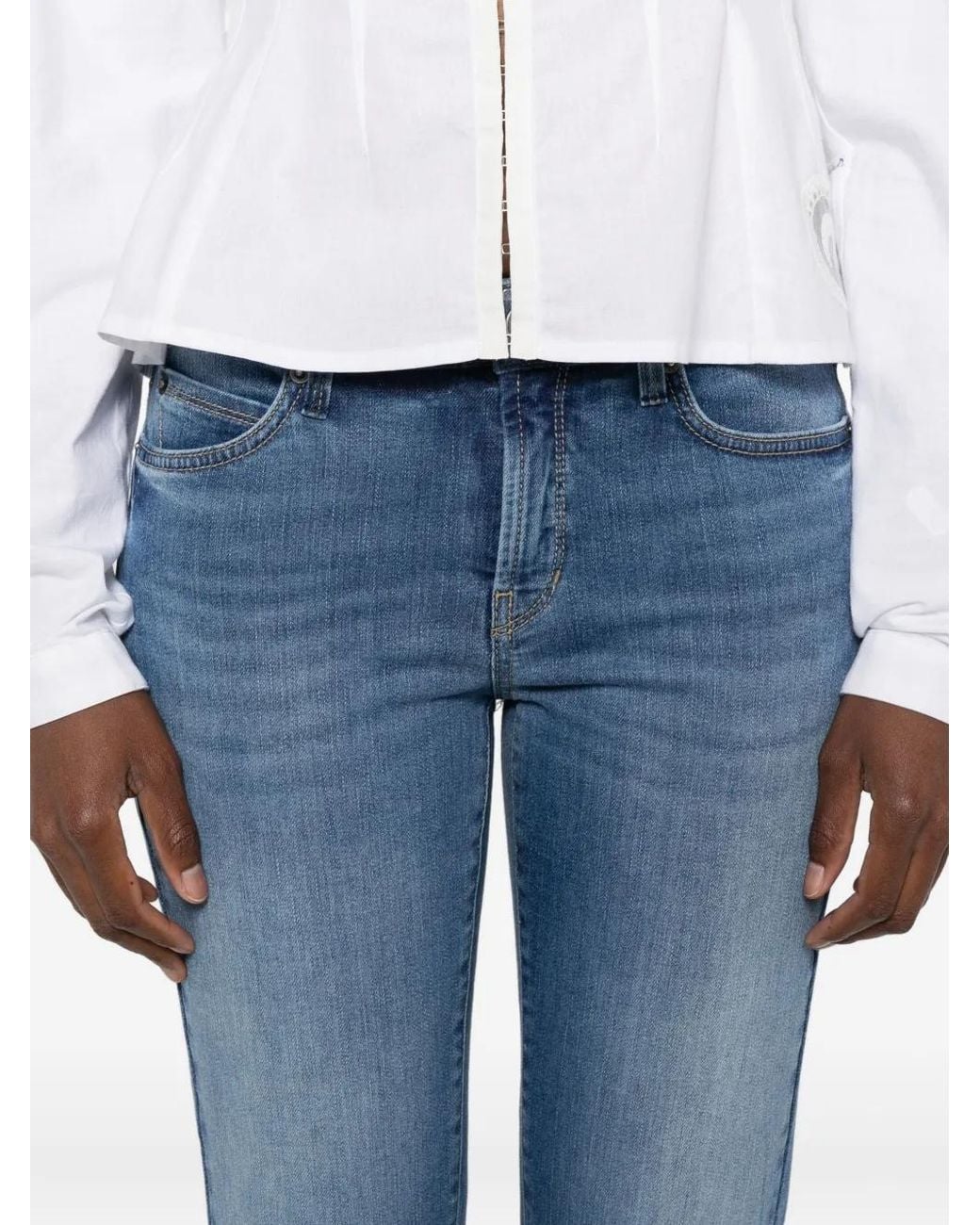 Cambio Blue Paris Flared Jeans