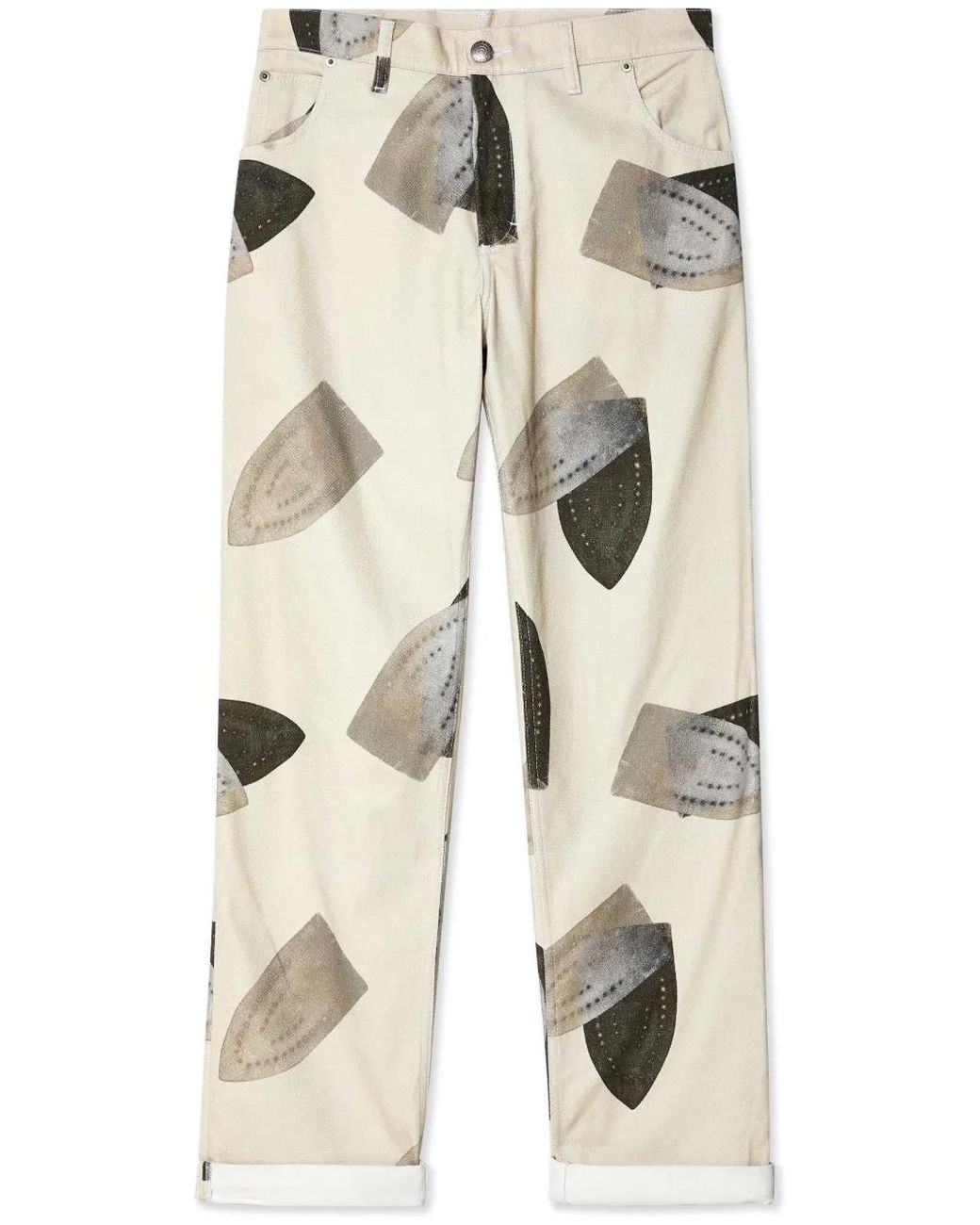 Charles Jeffrey Natural Art Denim Straight-Leg Jeans for men