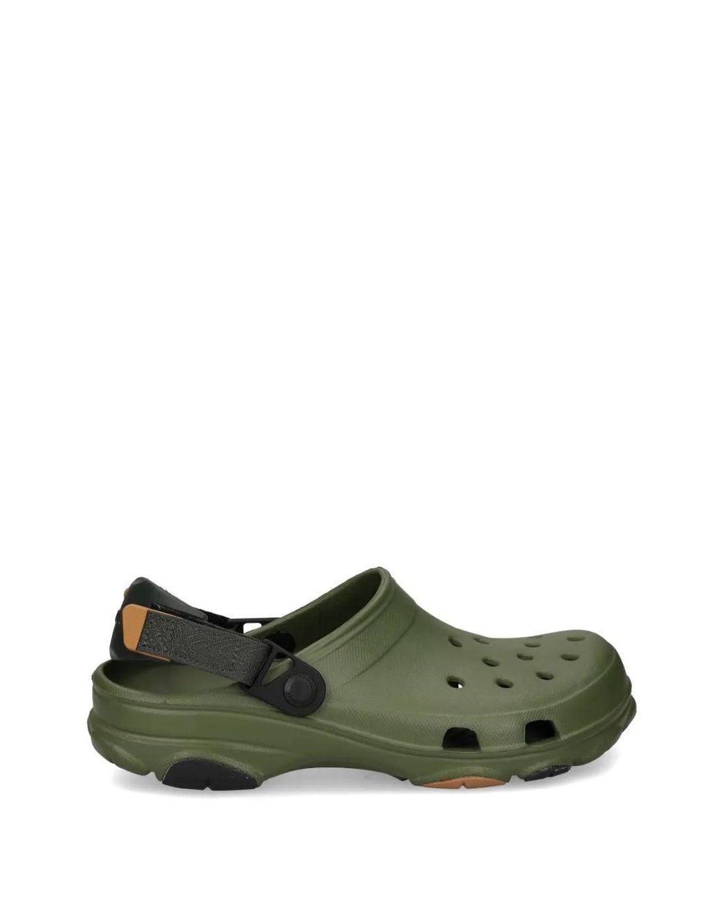 CROCSTM Green Perforated Touch-Strap Mules for men