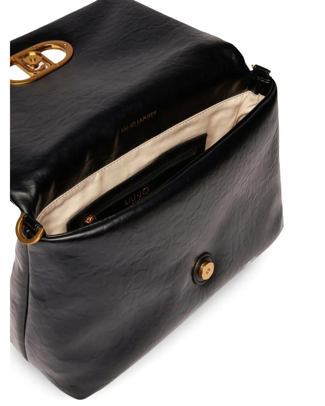 Liu Jo Black Lapuffy Shoulder Bag