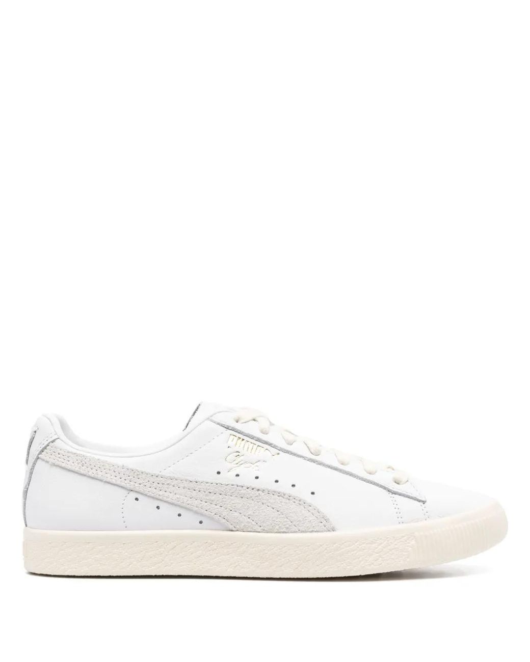 PUMA White Clyde Base Sneakers for men