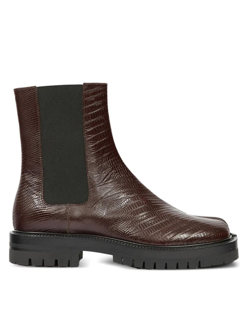 Maison Margiela Brown Tabi Chelsea Boots for men