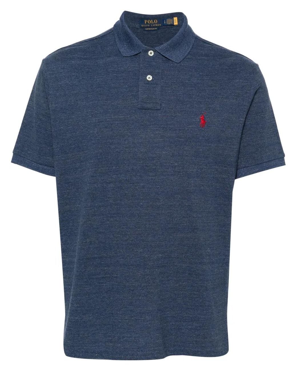 Polo Ralph Lauren Blue Cotton Piqué Polo for men