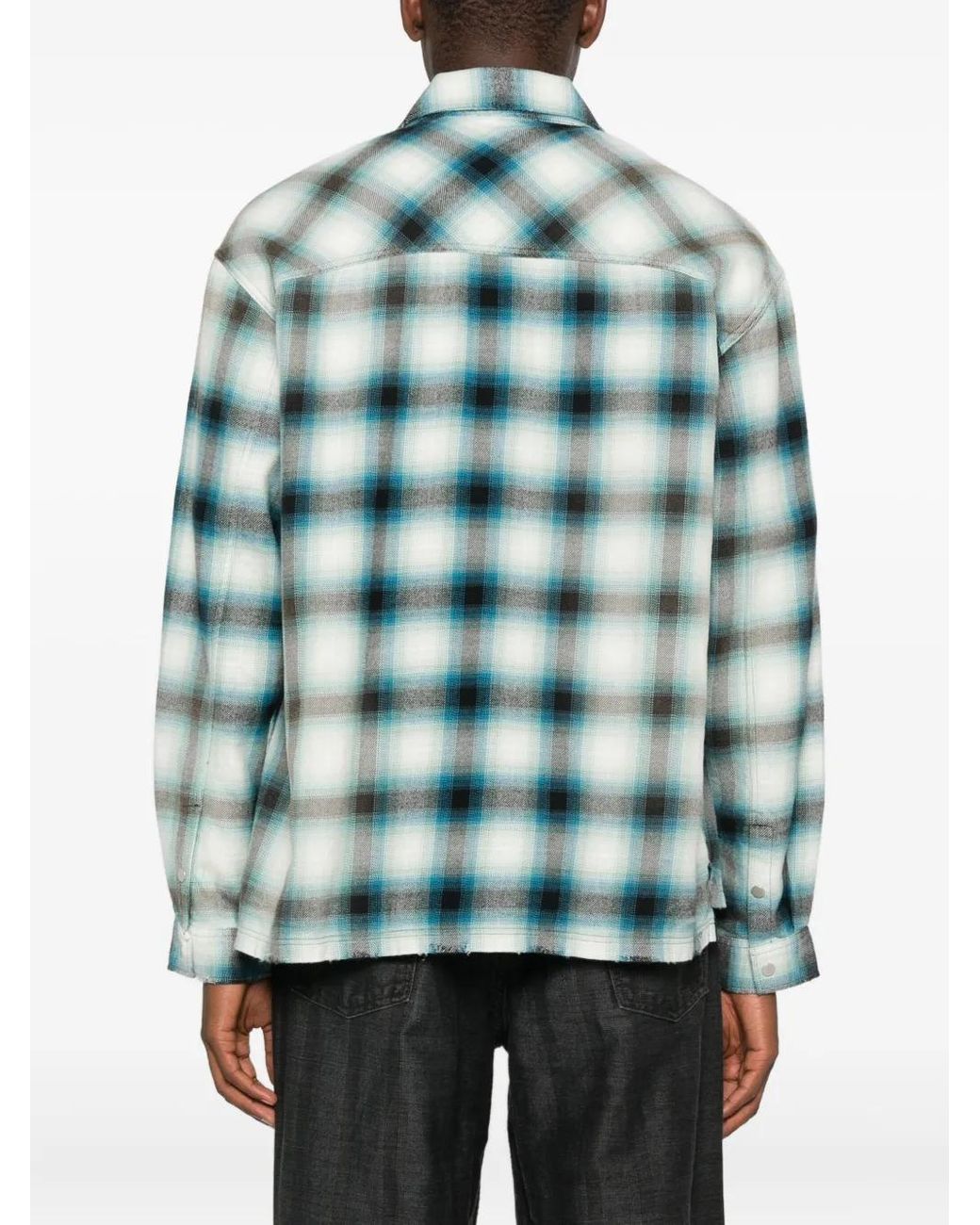 Camisa A Cuadros Represent de hombre de color Blue