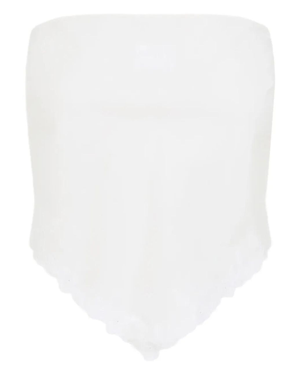 Miu Miu White Cotton And Linen Top