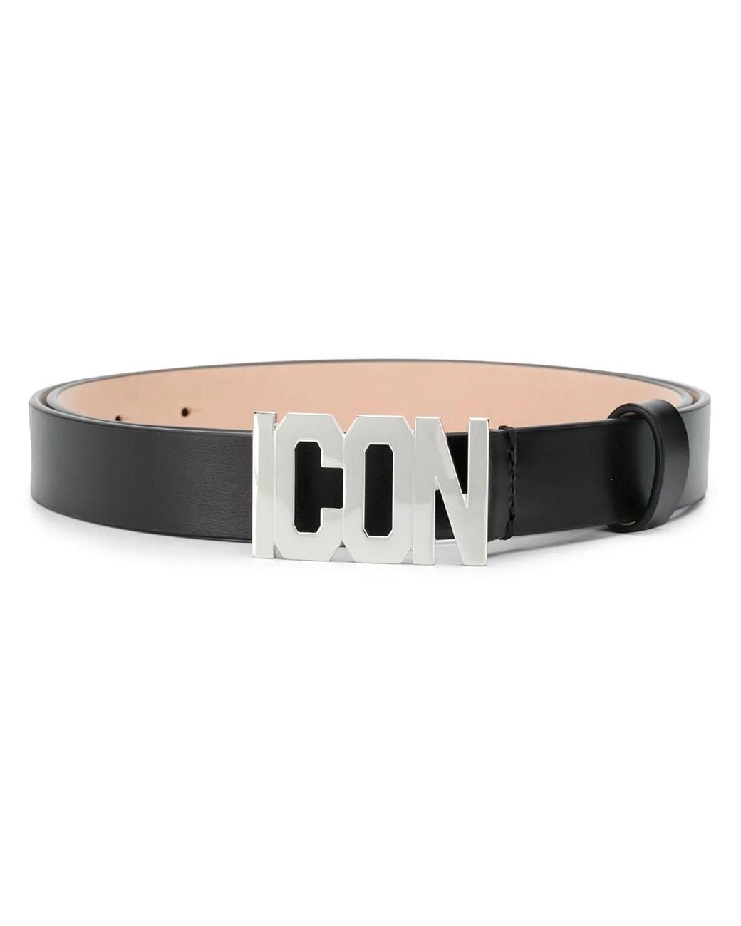 DSquared² Black Icon Logo Buckle Belt