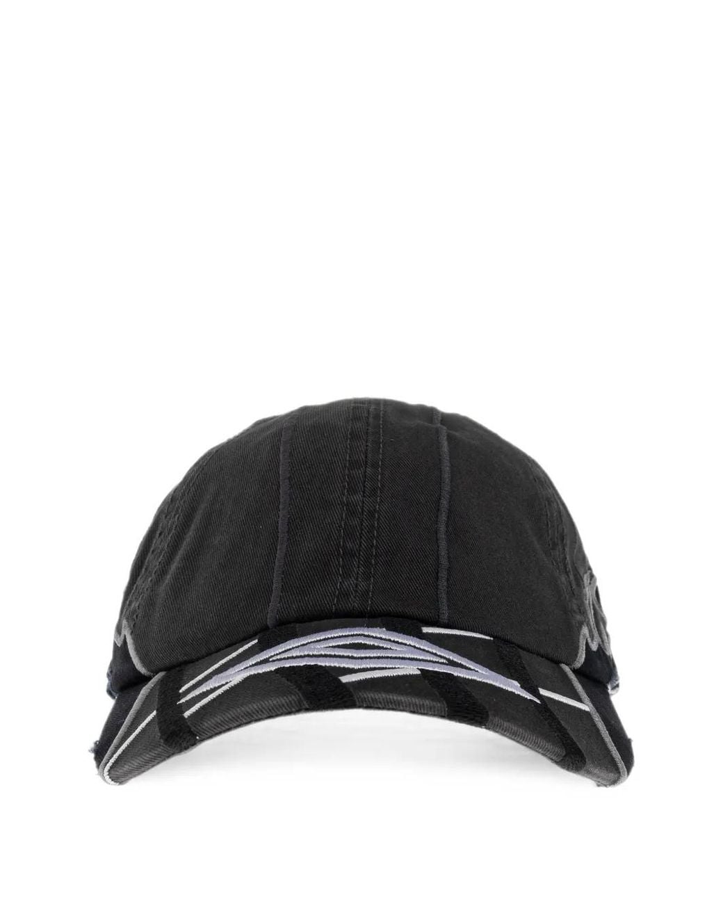 Umbro Black Distressed Embroidered Baseball Cap for men