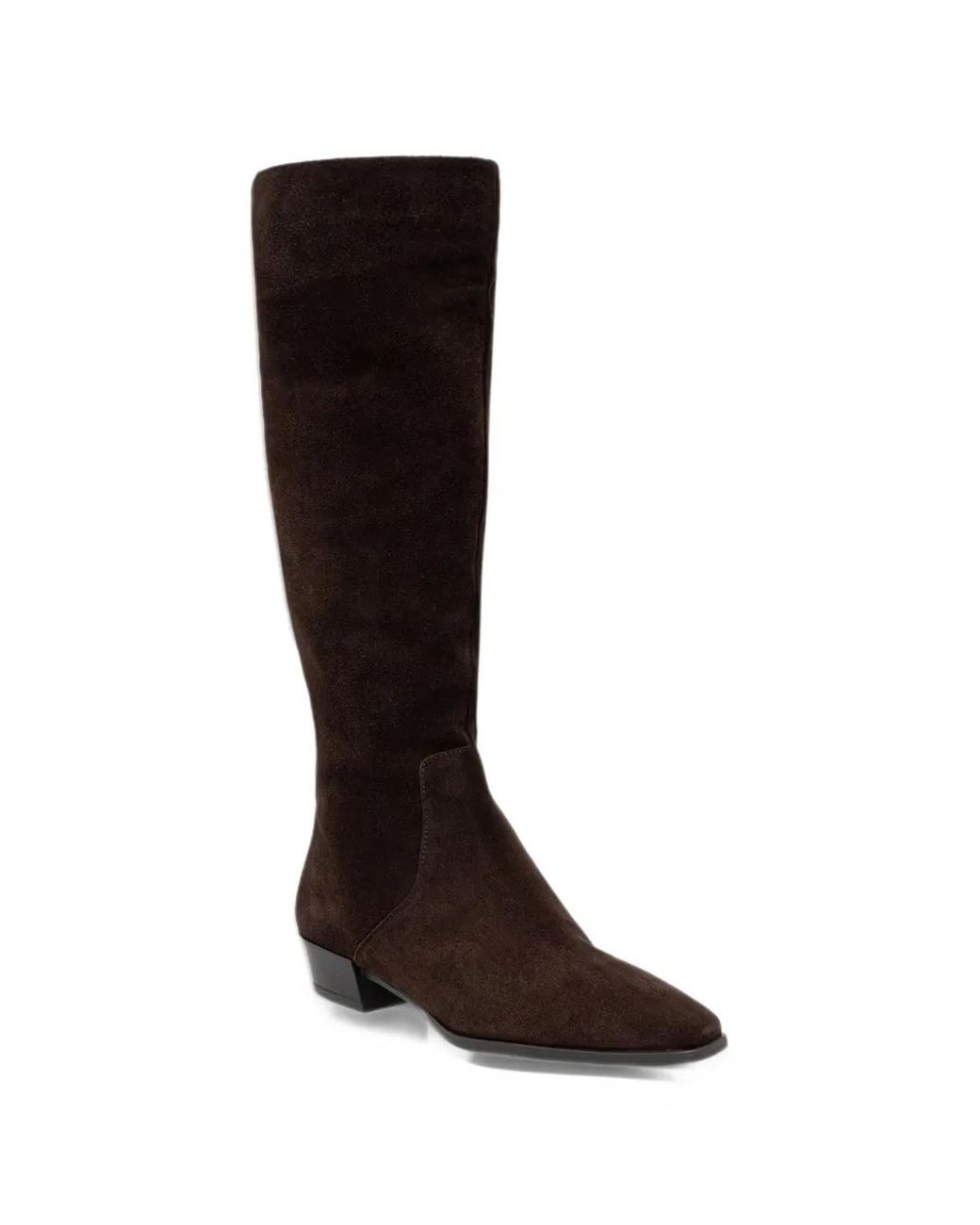 Dune Black Torrie Suede Square-Toe Boots