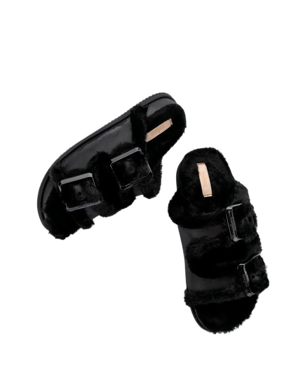 Melissa Black Cozy Warm Sandals