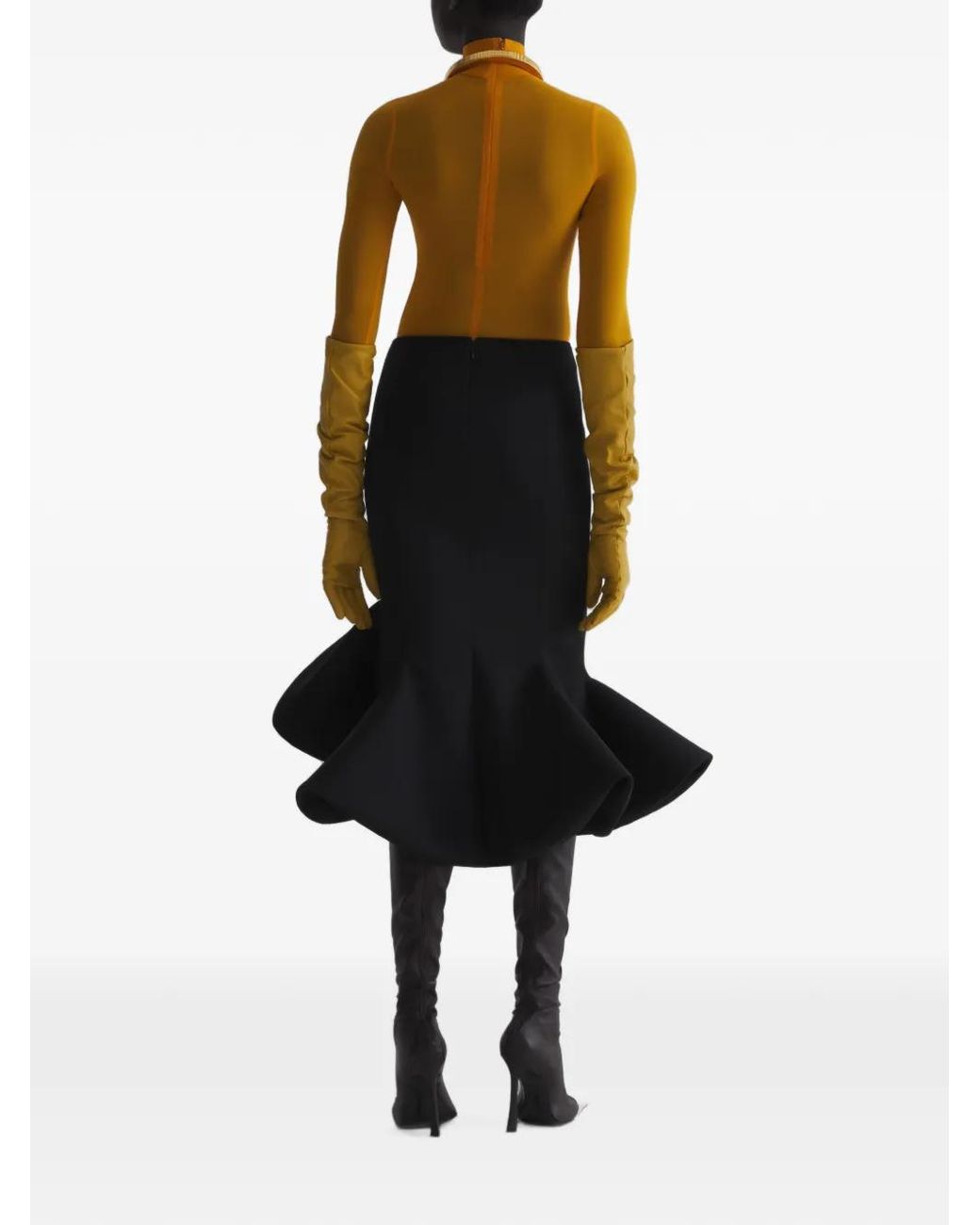 Mugler Black Mermaid Skirt