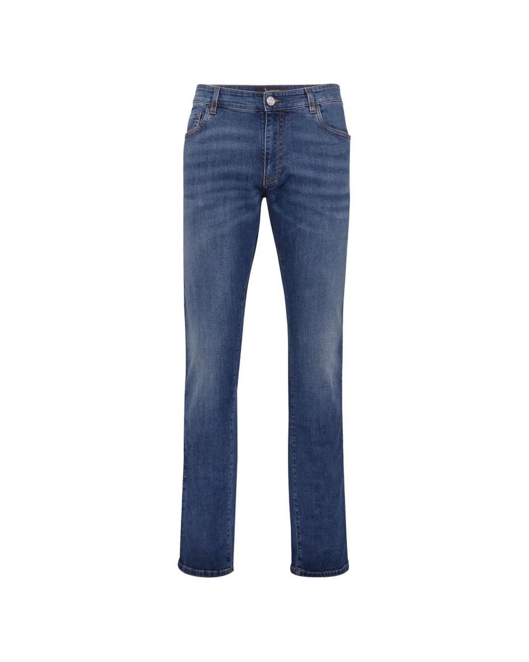 Billionaire Blue Jean Droit Baroque Brodé for men
