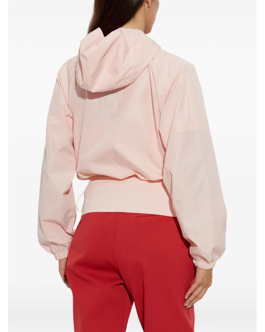 Adidas By Stella McCartney Pink X By Stella Mccartney Logo-Print Hooded Jacket