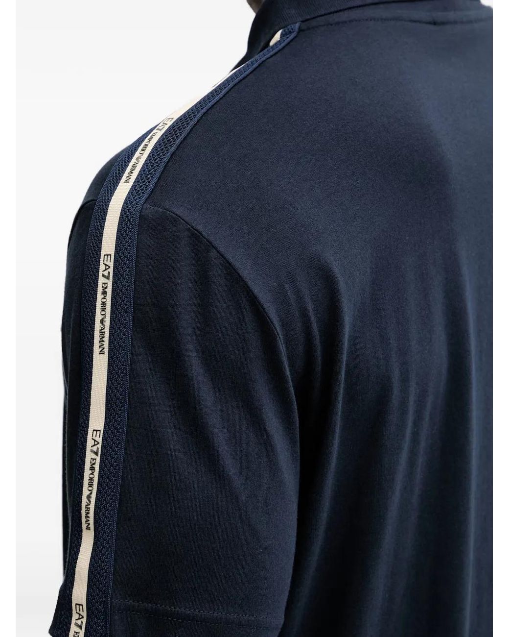 EA7 Blue Logo Series Polo Shirt for men